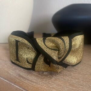 Black and Gold Headband